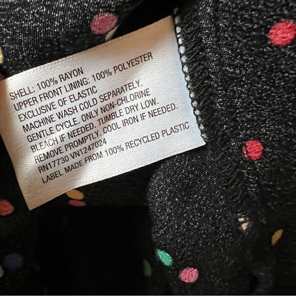 Rixo polka dot smocked party dress puff sleeve - Picture 5 of 6